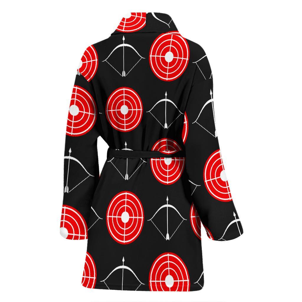 Targets Archery Pattern Print Women Long Robe-grizzshop