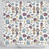 Tarot Pattern Print Bathroom Shower Curtain-grizzshop