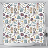 Tarot Pattern Print Bathroom Shower Curtain-grizzshop