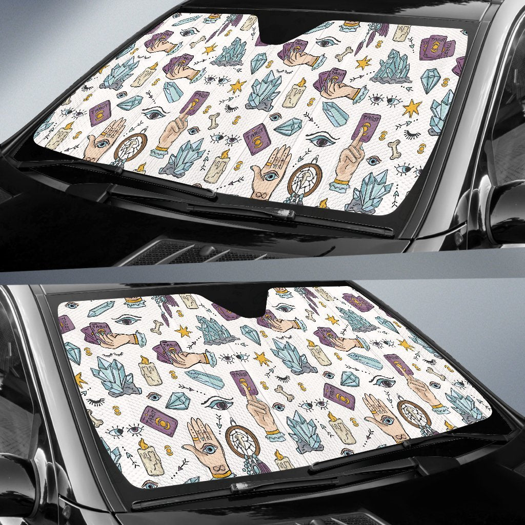 Tarot Pattern Print Car Sun Shade-grizzshop