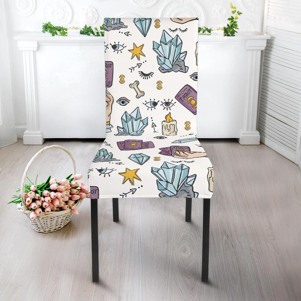 Tarot Pattern Print Chair Cover-grizzshop