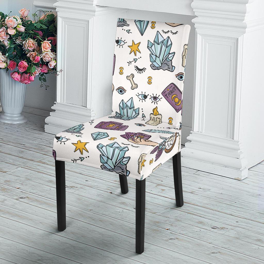 Tarot Pattern Print Chair Cover-grizzshop