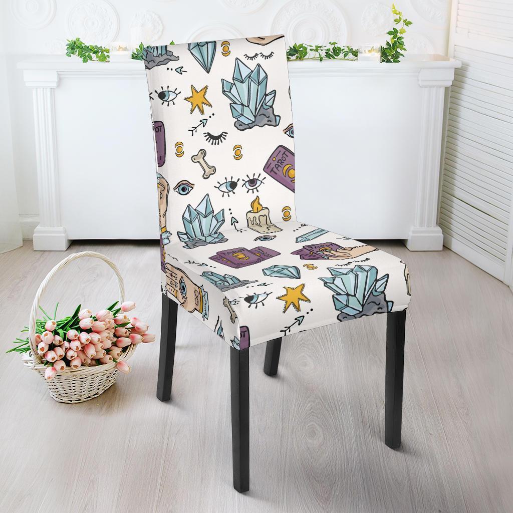 Tarot Pattern Print Chair Cover-grizzshop