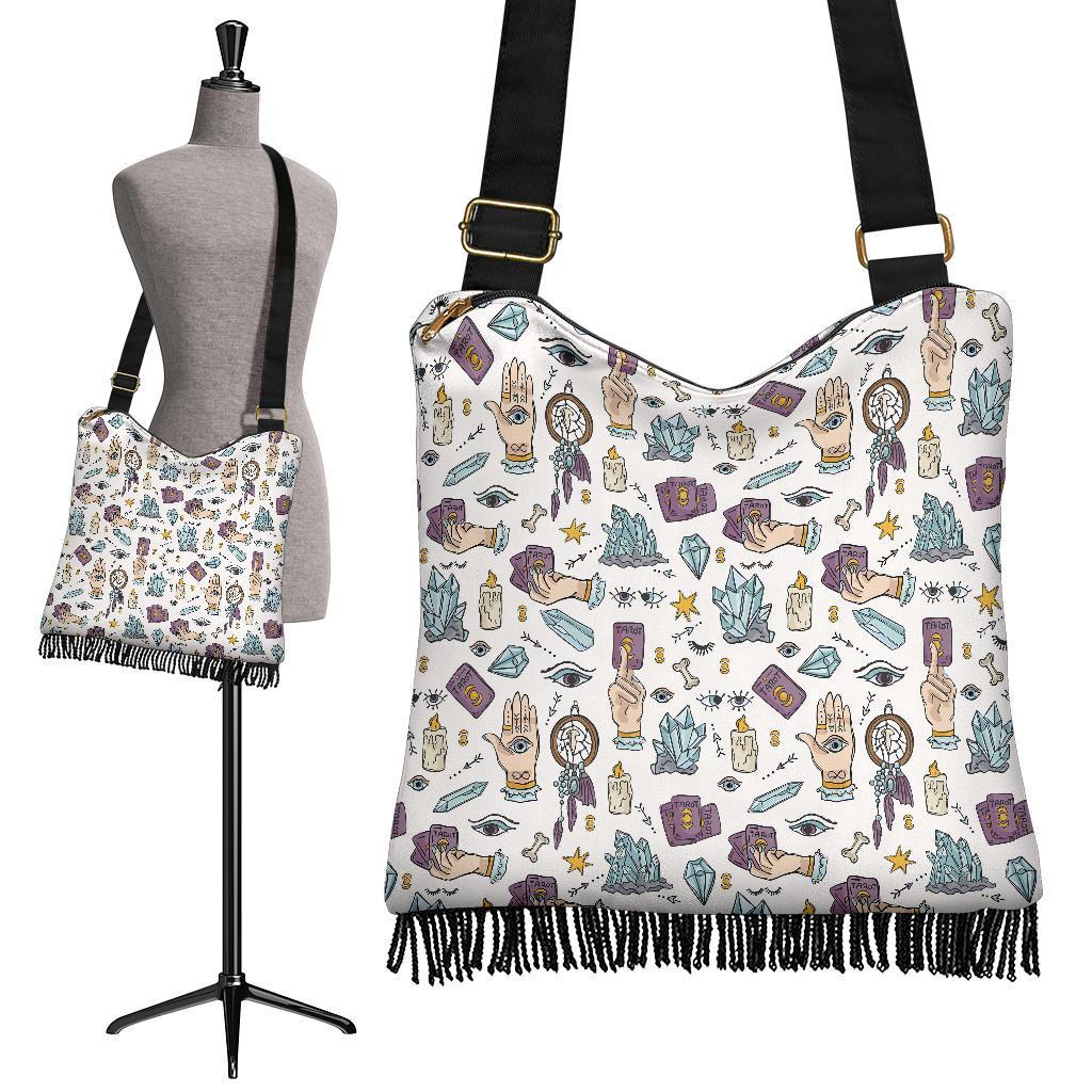 Tarot Pattern Print Crossbody bags-grizzshop