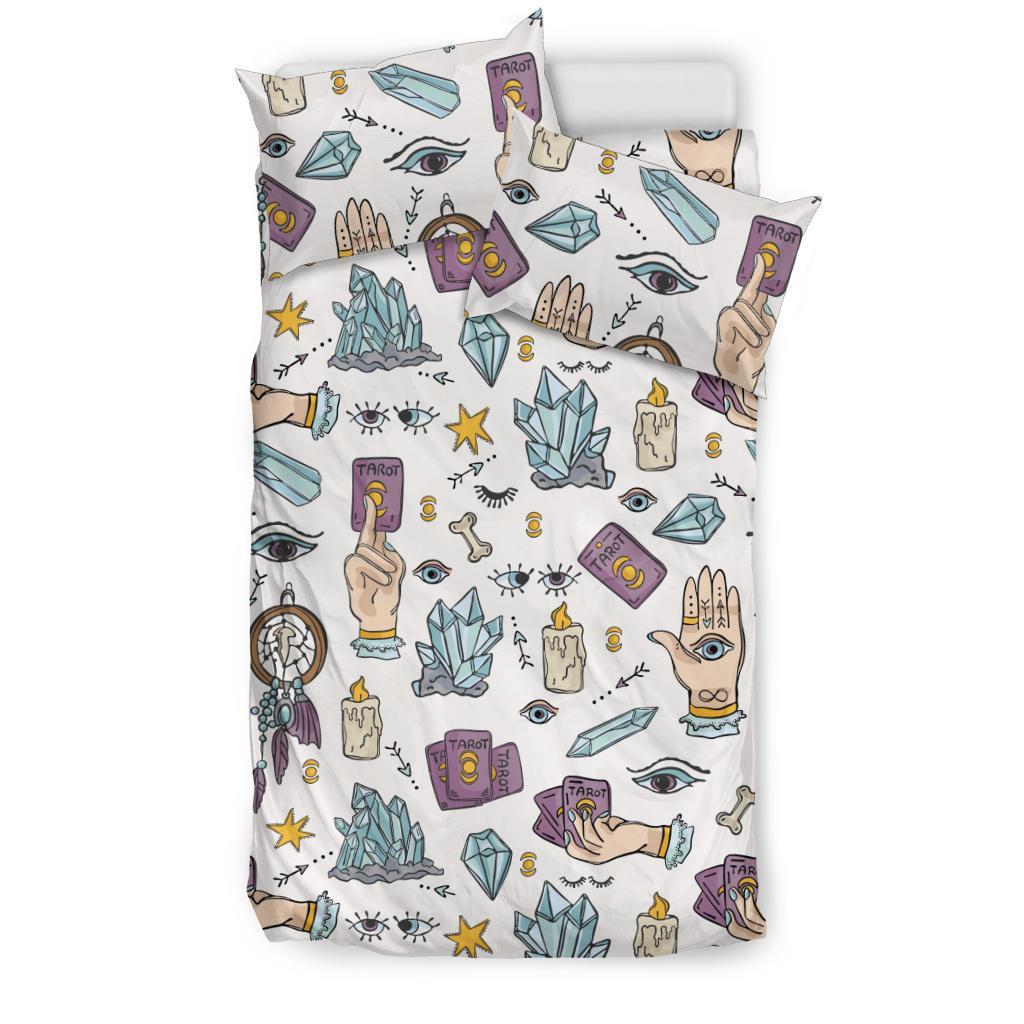 Tarot Pattern Print Duvet Cover Bedding Set-grizzshop