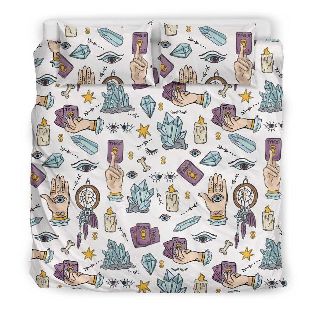 Tarot Pattern Print Duvet Cover Bedding Set-grizzshop