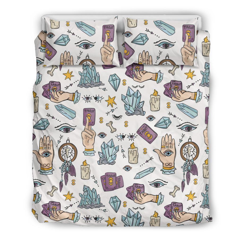 Tarot Pattern Print Duvet Cover Bedding Set-grizzshop