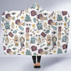 Tarot Pattern Print Hooded Blanket-grizzshop