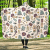 Tarot Pattern Print Hooded Blanket-grizzshop