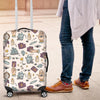 Tarot Pattern Print Luggage Cover Protector-grizzshop