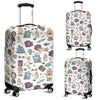 Tarot Pattern Print Luggage Cover Protector-grizzshop