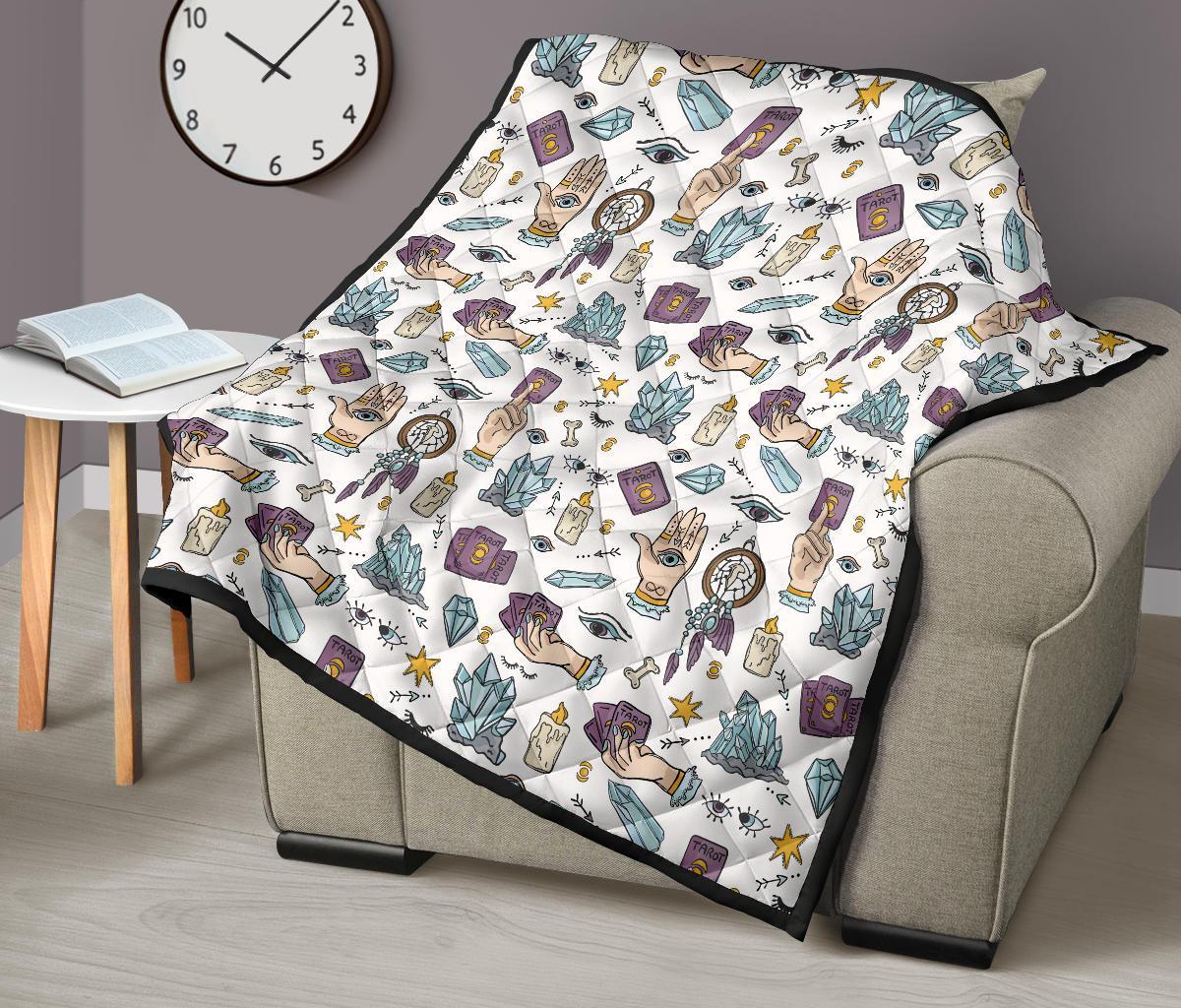 Tarot Pattern Print Quilt-grizzshop