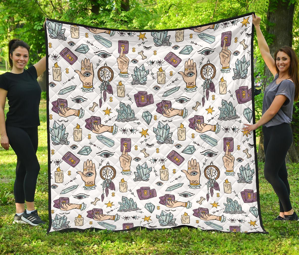 Tarot Pattern Print Quilt-grizzshop