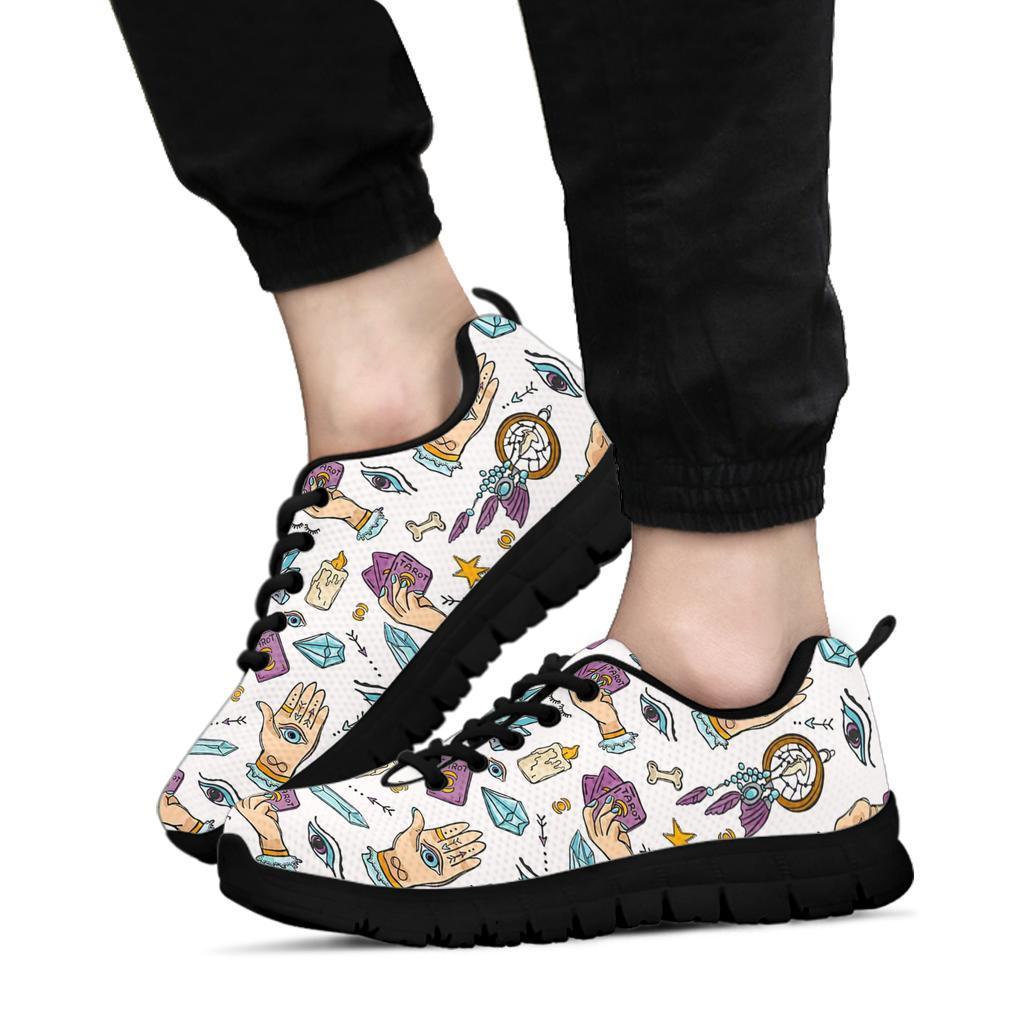 Tarot Pattern Print Sneaker Shoes For Men Women-grizzshop