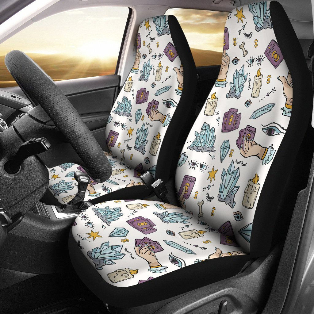 Tarot Pattern Print Universal Fit Car Seat Covers-grizzshop