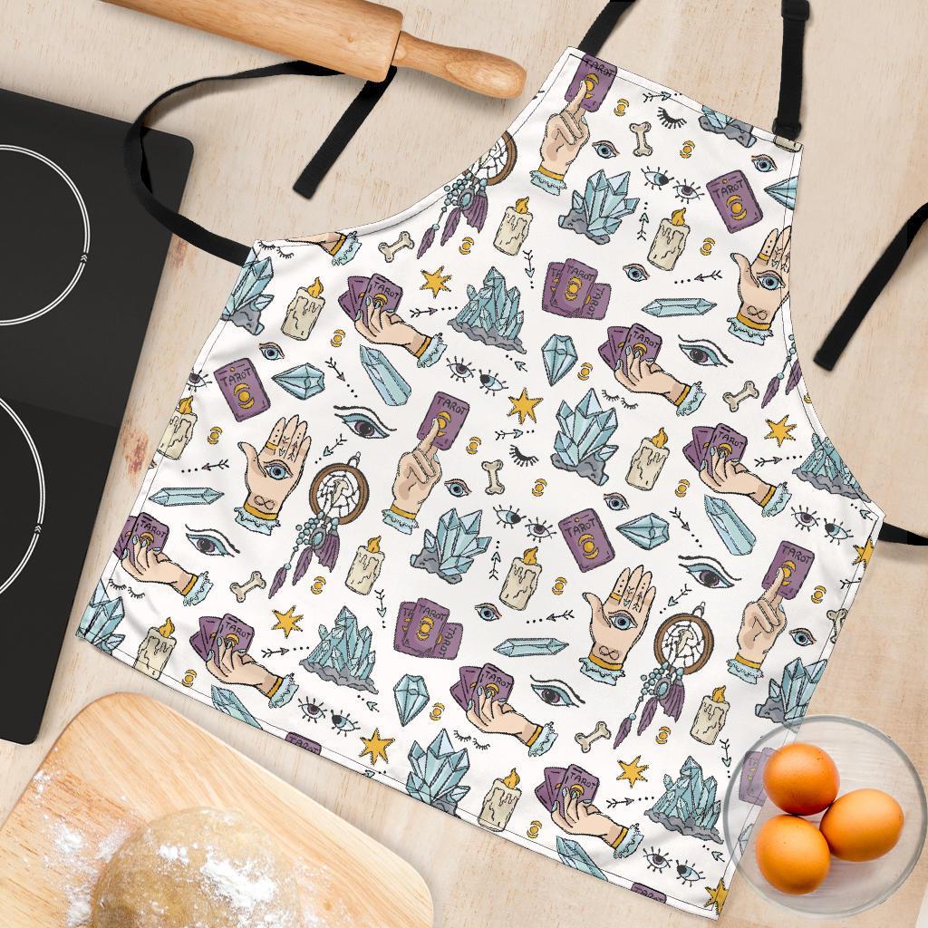 Tarot Pattern Print Women's Apron-grizzshop