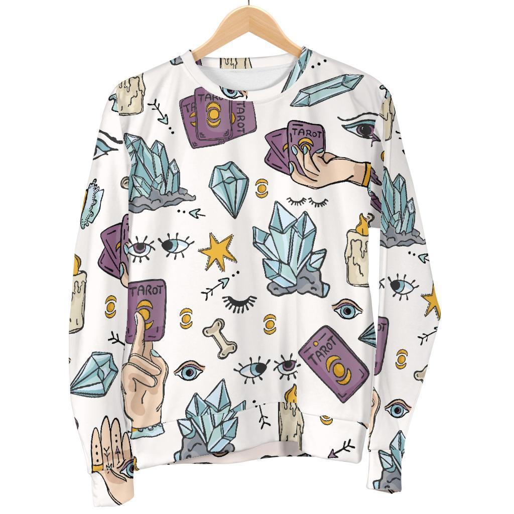 Tarot Pattern Print Women's Sweatshirt-grizzshop