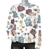 Tarot Pattern Print Women's Sweatshirt-grizzshop