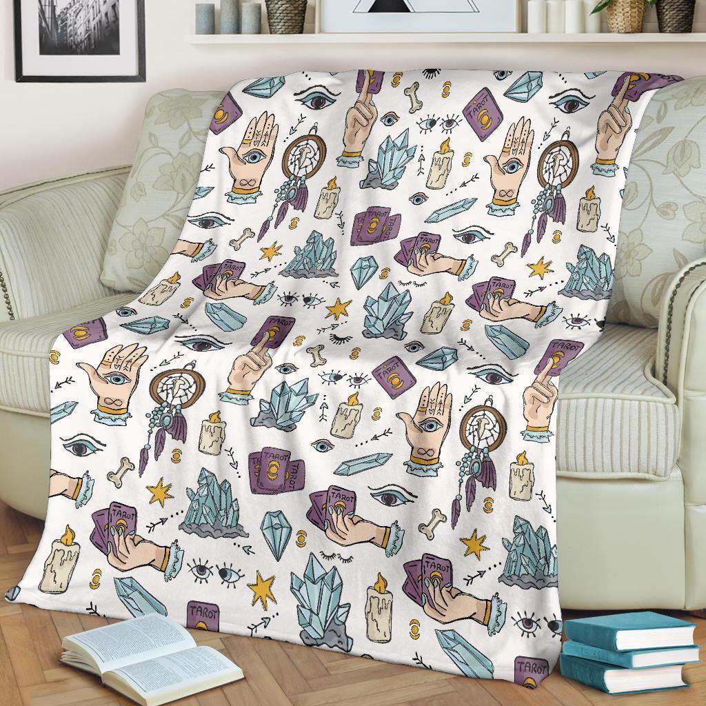 Tarot Print Pattern Blanket-grizzshop