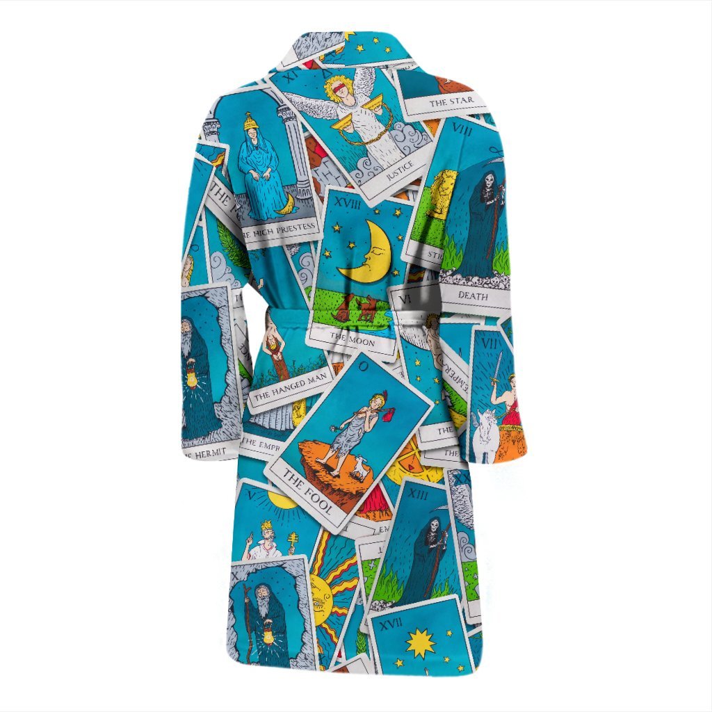 Tarot Print Pattern Men Long Robe-grizzshop