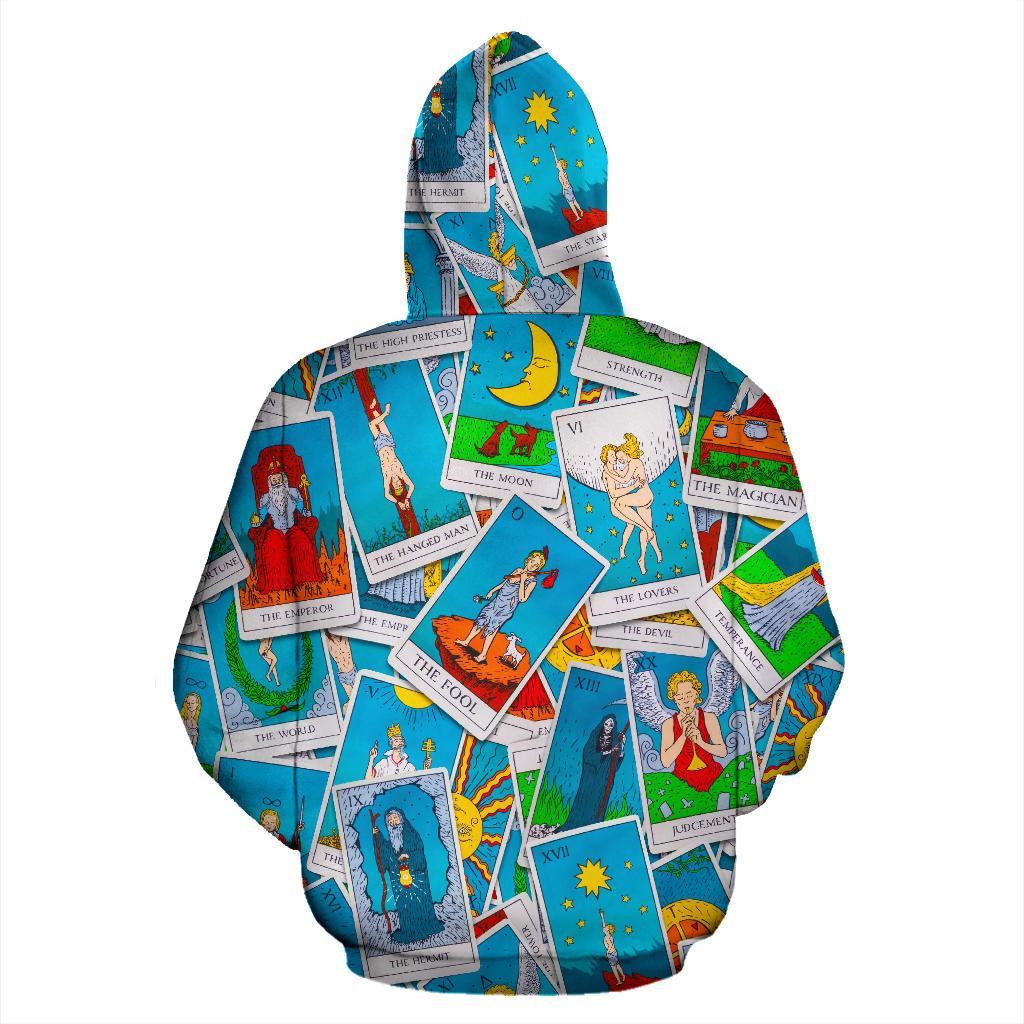 Tarot Print Pattern Men Women Pullover Hoodie-grizzshop