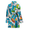 Tarot Print Pattern Women Long Robe-grizzshop