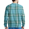 Tartan Aqua Blue Plaid Men's Sweatshirt-grizzshop