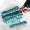 Tartan Aqua Blue Plaid Umbrella-grizzshop