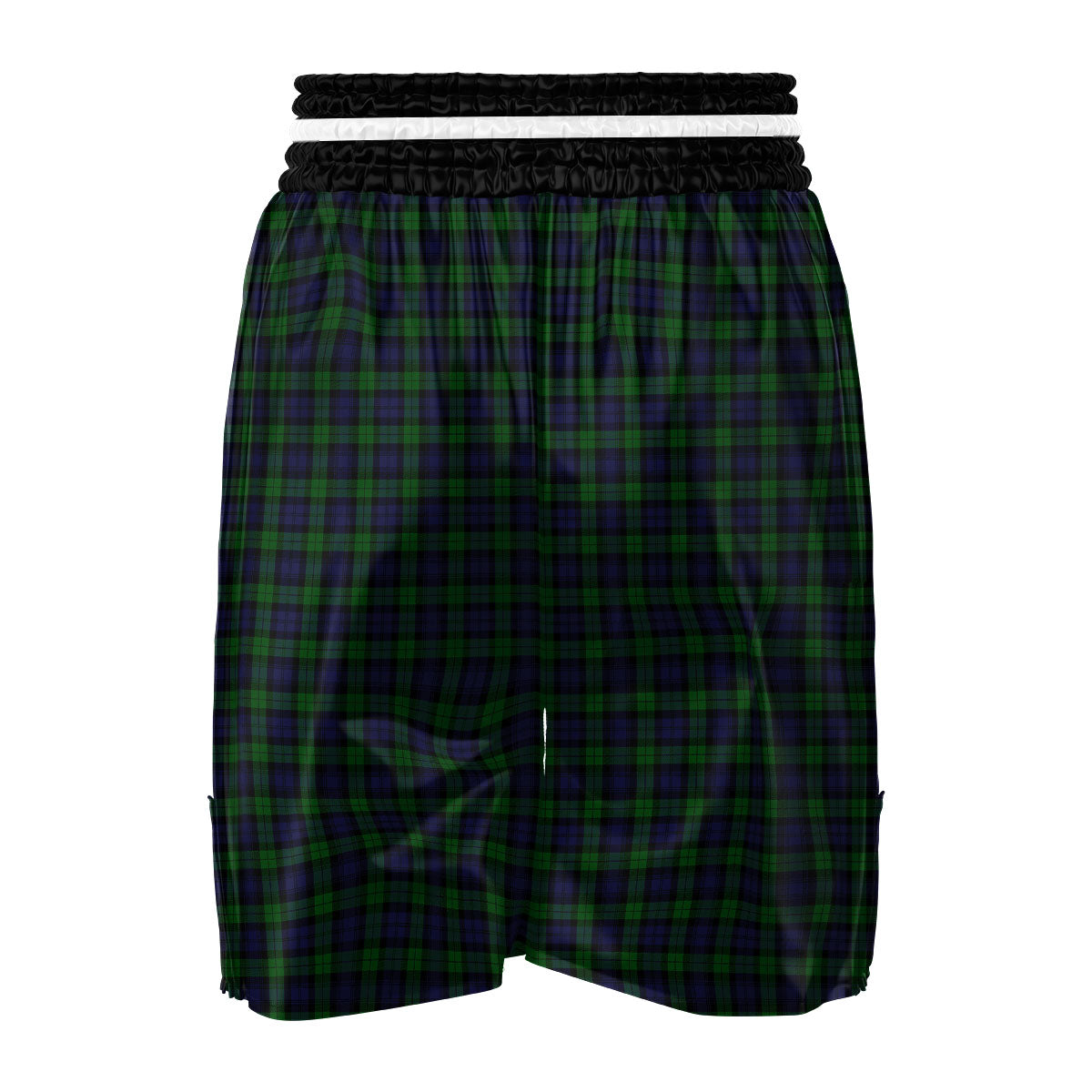 Tartan Black Watch Print Pattern Boxing Shorts-grizzshop