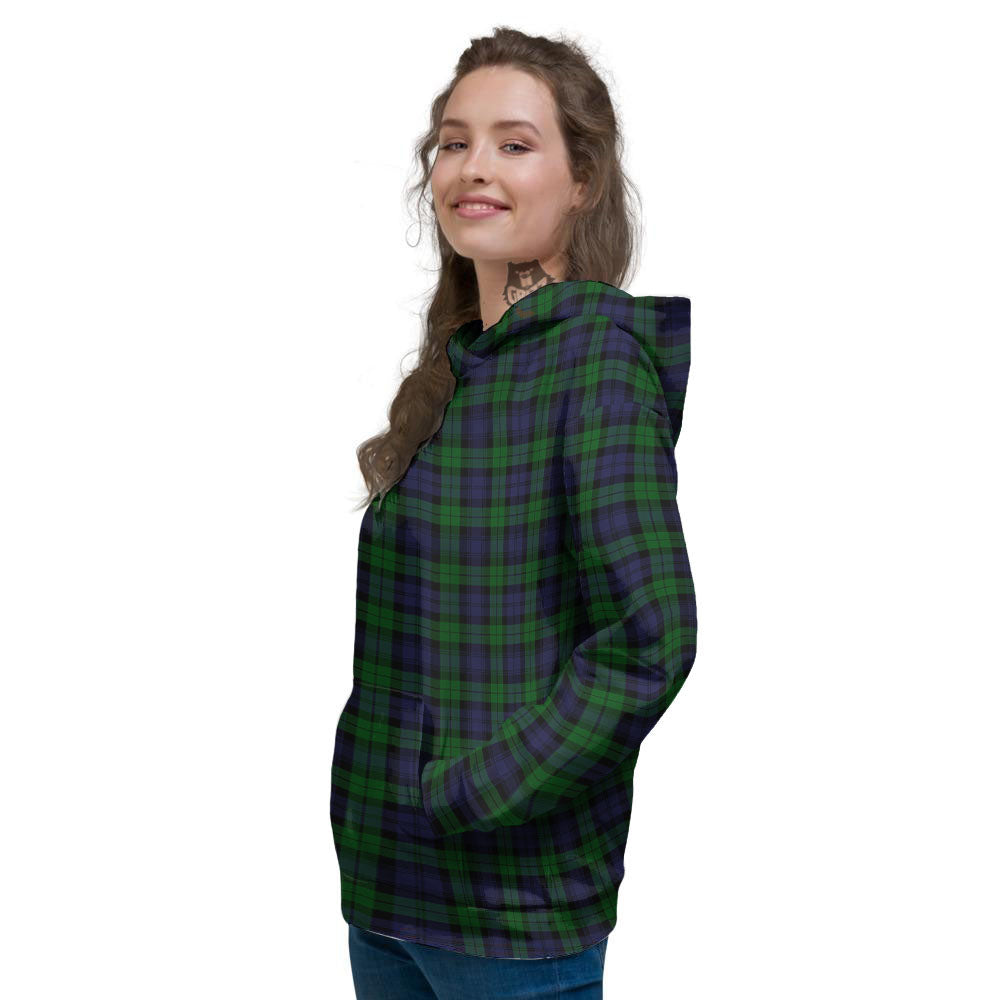 Tartan Black Watch Print Pattern Women's Hoodie-grizzshop