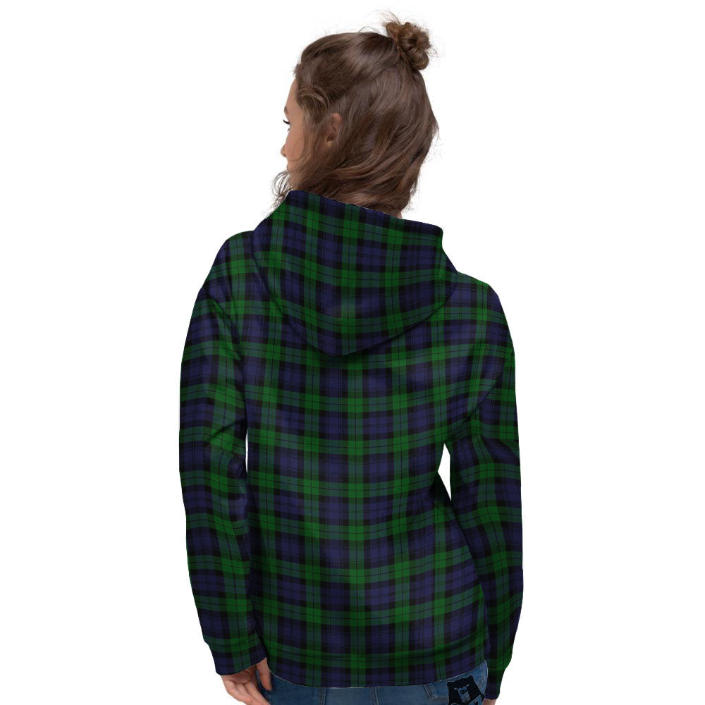 Tartan Black Watch Print Pattern Women's Hoodie-grizzshop