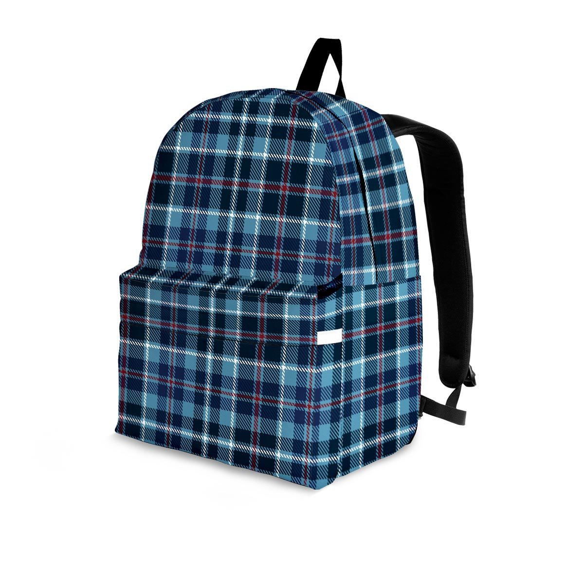 Tartan Blue Plaid Backpack-grizzshop