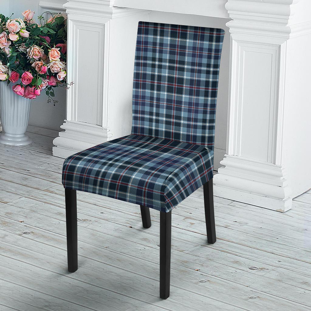 Tartan Blue Plaid Chair Cover-grizzshop