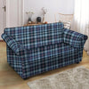 Tartan Blue Plaid Loveseat Cover-grizzshop