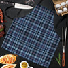 Tartan Blue Plaid Men's Apron-grizzshop