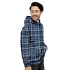 Tartan Blue Plaid Men's Hoodie-grizzshop