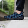 Tartan Blue Plaid Men's Sneakers-grizzshop