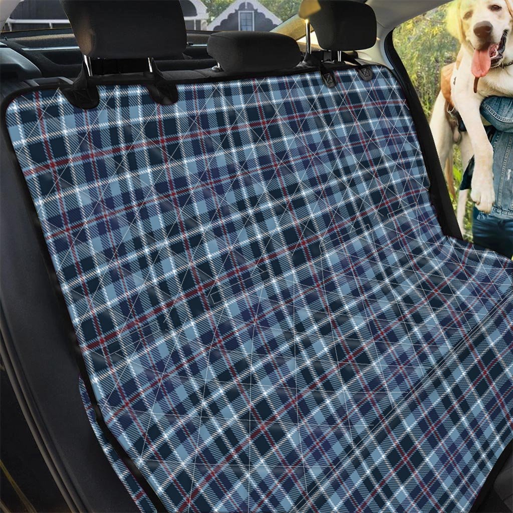 Tartan Blue Plaid Pet Car Seat Cover-grizzshop