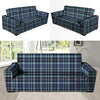 Tartan Blue Plaid Sofa Cover-grizzshop