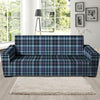 Tartan Blue Plaid Sofa Cover-grizzshop