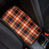 Tartan Brown Plaid Car Console Cover-grizzshop