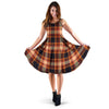 Tartan Brown Plaid Dress-grizzshop