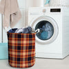 Tartan Brown Plaid Laundry Basket-grizzshop