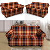 Tartan Brown Plaid Loveseat Cover-grizzshop