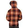 Tartan Brown Plaid Men's Hoodie-grizzshop