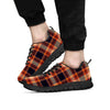 Tartan Brown Plaid Men's Sneakers-grizzshop