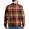 Tartan Brown Plaid Men's Sweatshirt-grizzshop