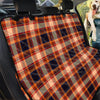 Tartan Brown Plaid Pet Car Seat Cover-grizzshop