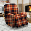 Tartan Brown Plaid Recliner Cover-grizzshop