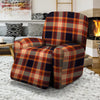 Tartan Brown Plaid Recliner Cover-grizzshop